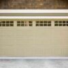 PU Foam Overhead Door Modern Automatic Wood Grain Single Sectional Garage Door