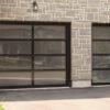 Aluminum Black Glass Garage Door-2