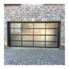 modern garage doors with glass