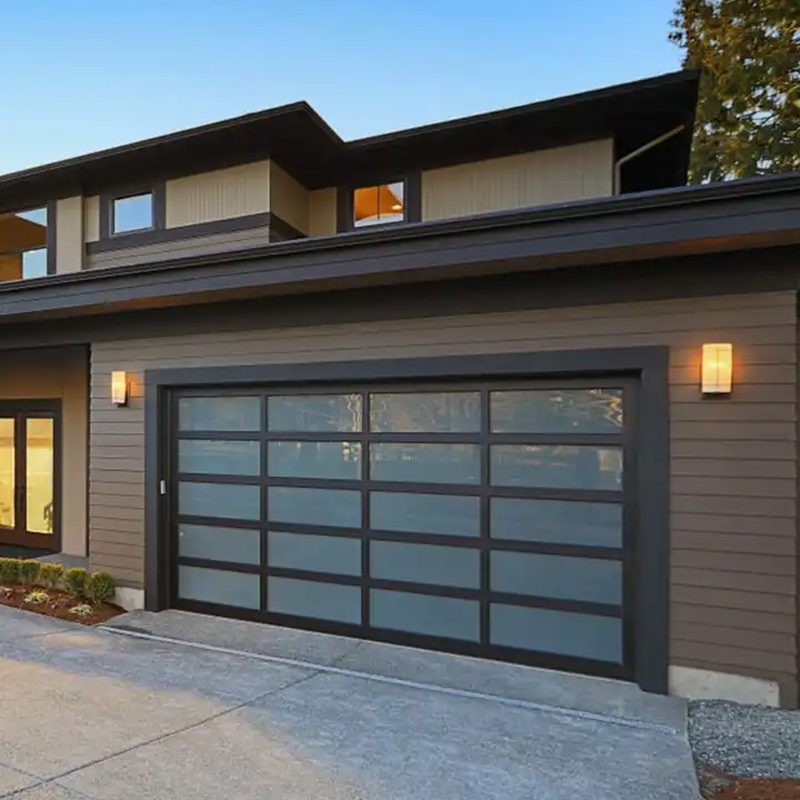 Clear Glass Garage Door